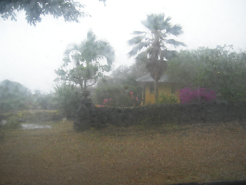 Day 2 view rain, Villa Tamarinda, Kaupo Maui
