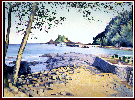 #06 Hana bay Picnic, Acrylic