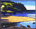 #64, Maliko Bay, Pastel