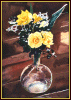 #95, Rose Vase Still Life, 22x15, Water Color