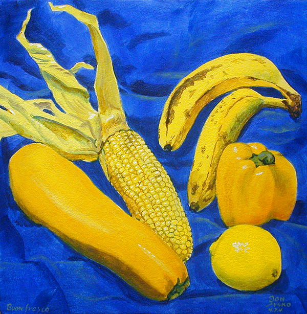 yellow fruit and veggies, Boun Fresco