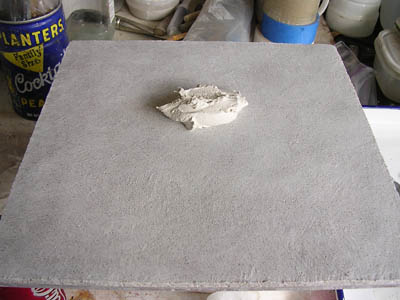 marble dust intonaco pile