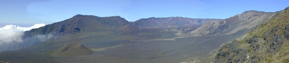 The view from the top of Haleakala looking toward Sliding Sands Trail.
