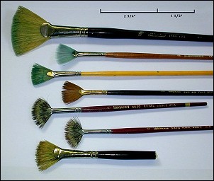 fan sable and bristle