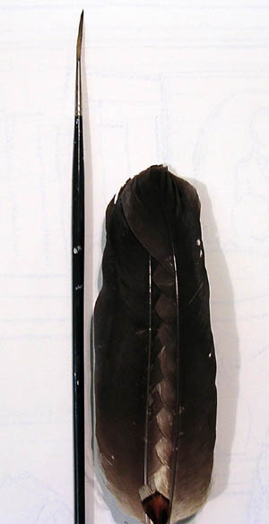 Ancient Tea Ceremony brush feather