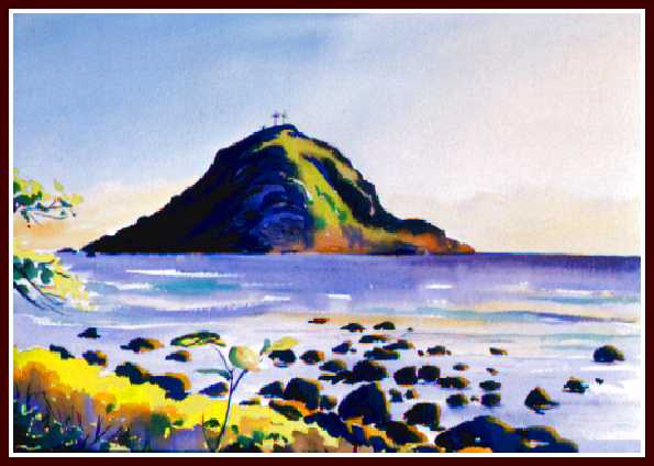 Hana, Alau Island, watercolor, 11x15