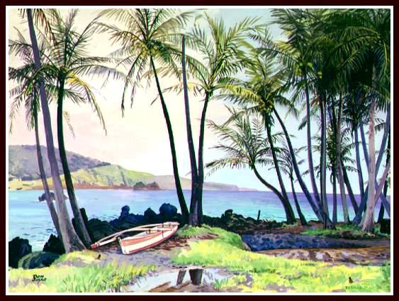 40 Keanae Outrigger, Acrylic