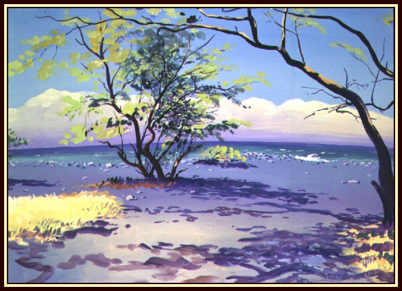 #74, Nuu Nuu Beach #1, Maui, Hawaii, 22x30, Acrylic