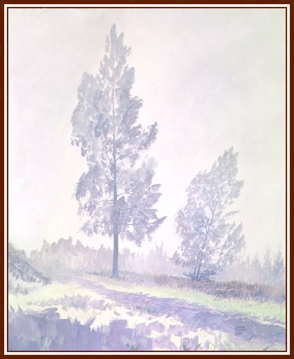 #80, Polo Poli Fog, 15x22, Acrylic