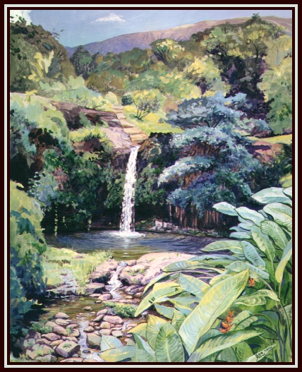 #88, Puukaapa Park, 11x15, Acrylic Painting
