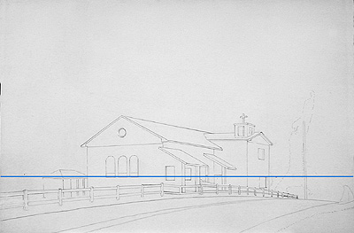 church drawing